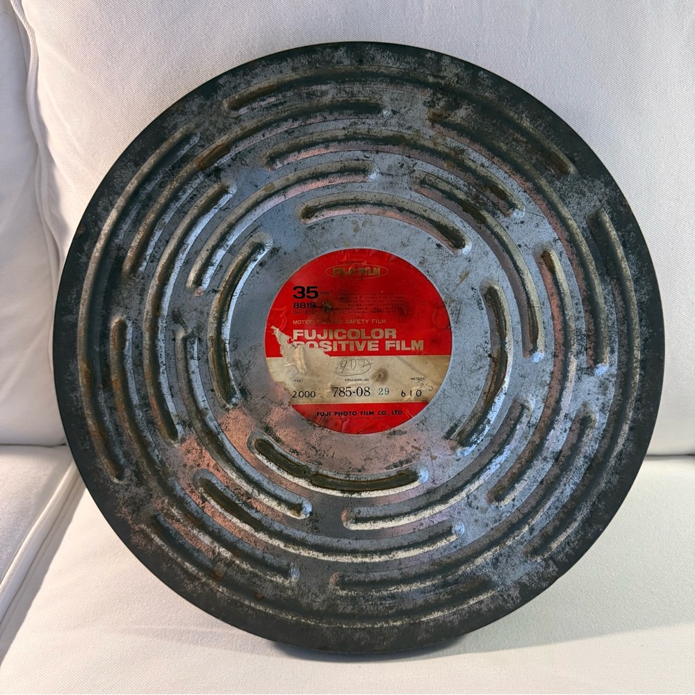 Vintage Fujicolor Positive Film 35mm Reel metal Canister
